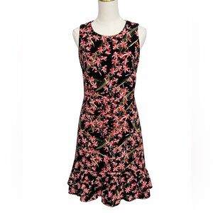 Tommy Hilfiger Navy Dress with Pink Floral Pattern